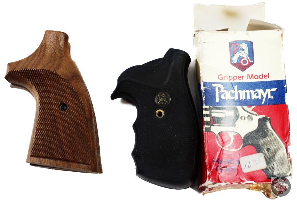 Lot of 2 Smith and Wesson Revolver Grips - N Frame: Lot of 2 Smith and Wesson Revolver Grips - N Frame THIS ITEM IS AS PICTURED WITH NO FURTHER ATTACHMENTS. ALL SALES ARE FINAL. PLEASE REFER TO THE AUCTION DESCRIPTION, LOT