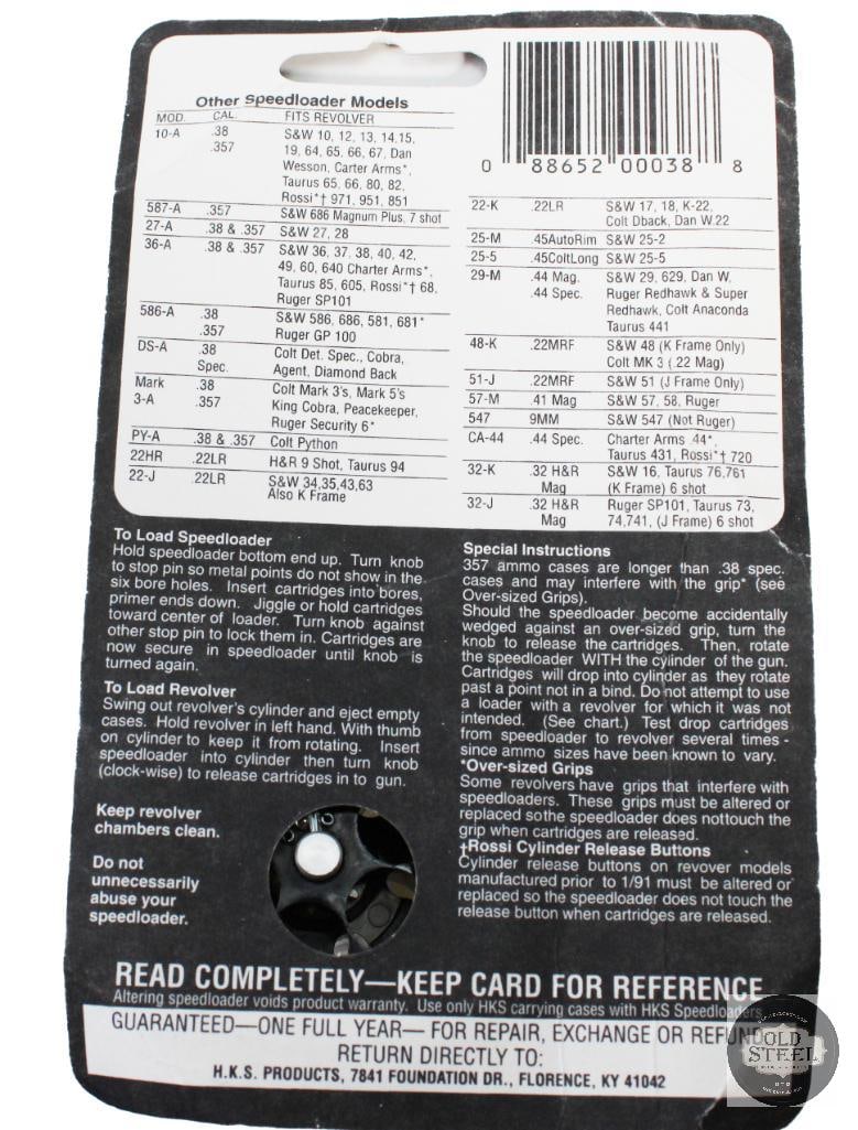 Lot of 4 HKS 6 Round 38 Special Speed Loaders - 2