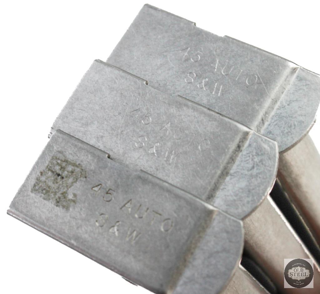 Lot of 3 45 ACP S&W Magazines - 4