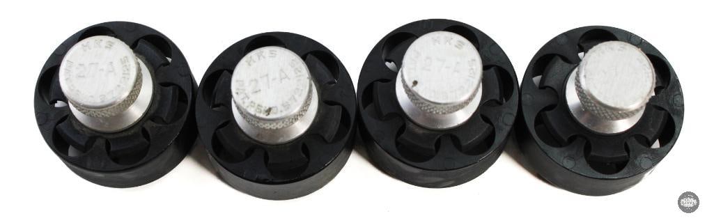 Lot of 4 6 Round 38 Special Revolver Speed loaders: Lot of 4 6 Round 38 Special Revolver Speed loaders THIS ITEM IS AS PICTURED WITH NO FURTHER ATTACHMENTS. ALL SALES ARE FINAL. PLEASE REFER TO THE AUCTION DESCRIPTION, LOT