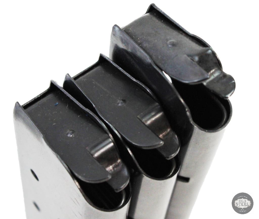 Lot of 3 Colt Marked 1911 Magazines 45 ACP Officer & Govt Model Size - 3
