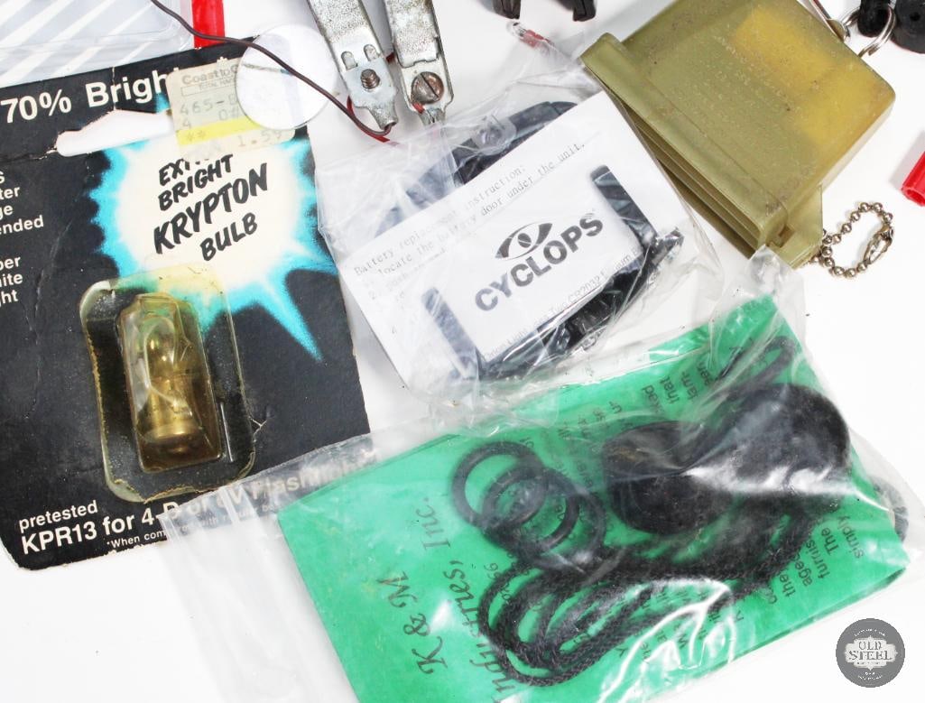 Lot of Misc. Flashlight Parts & Components - 11