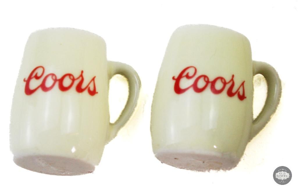 Vintage 1950's Era Coors Thermo Porcelain Mug W/ Extras - 2