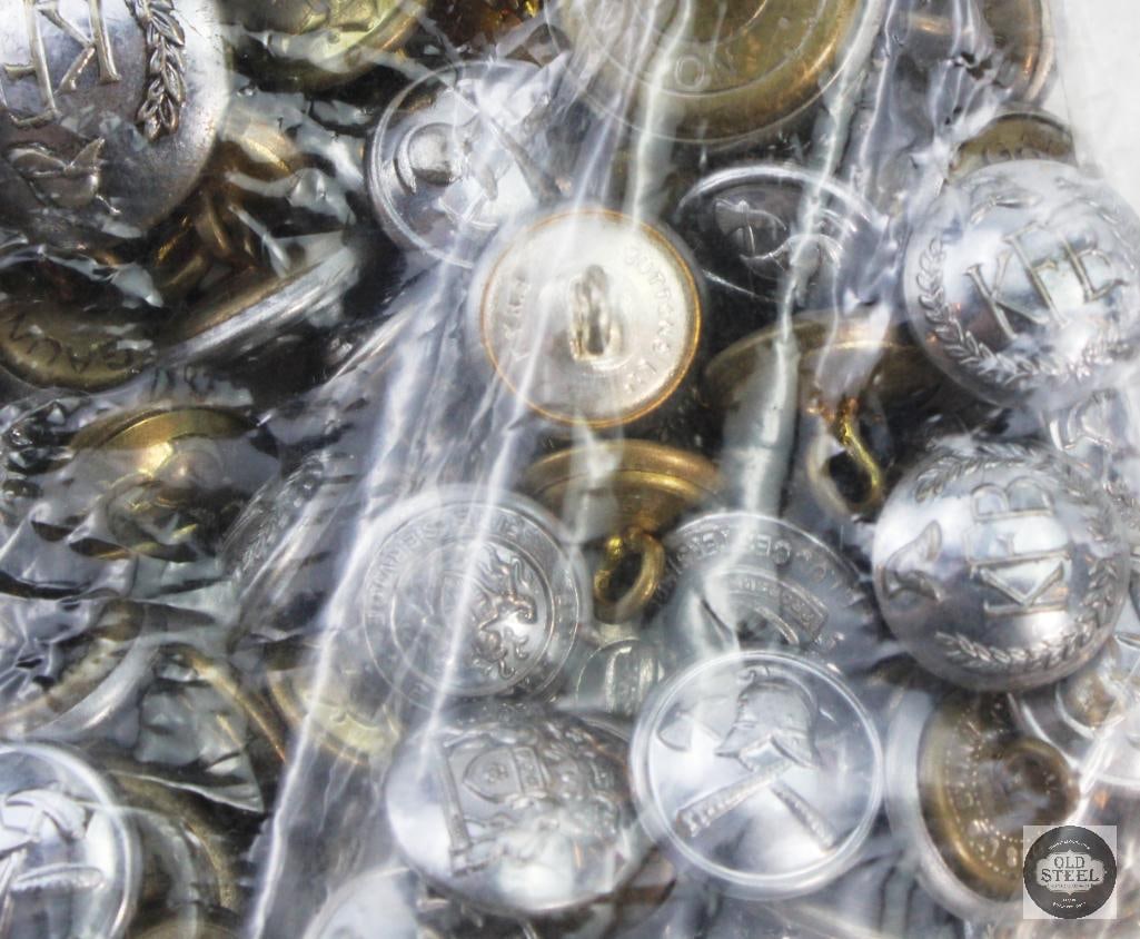 Lot of Misc. European Uniform Buttons - Possible EMS, Military, Etc. - 13