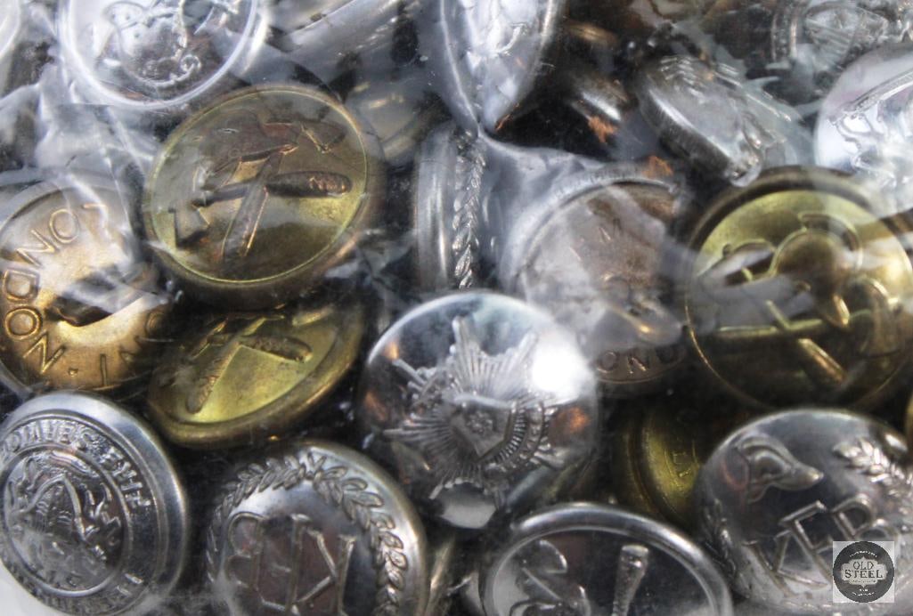 Lot of Misc. European Uniform Buttons - Possible EMS, Military, Etc. - 4