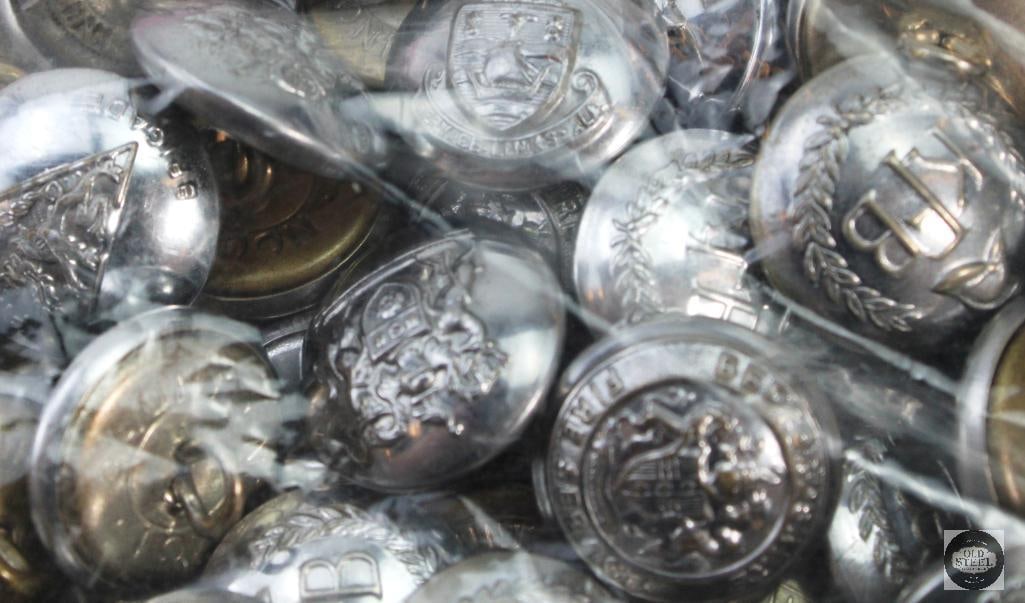 Lot of Misc. European Uniform Buttons - Possible EMS, Military, Etc. - 7