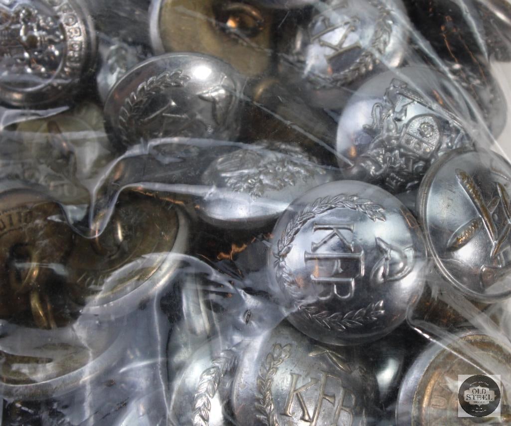 Lot of Misc. European Uniform Buttons - Possible EMS, Military, Etc. - 9