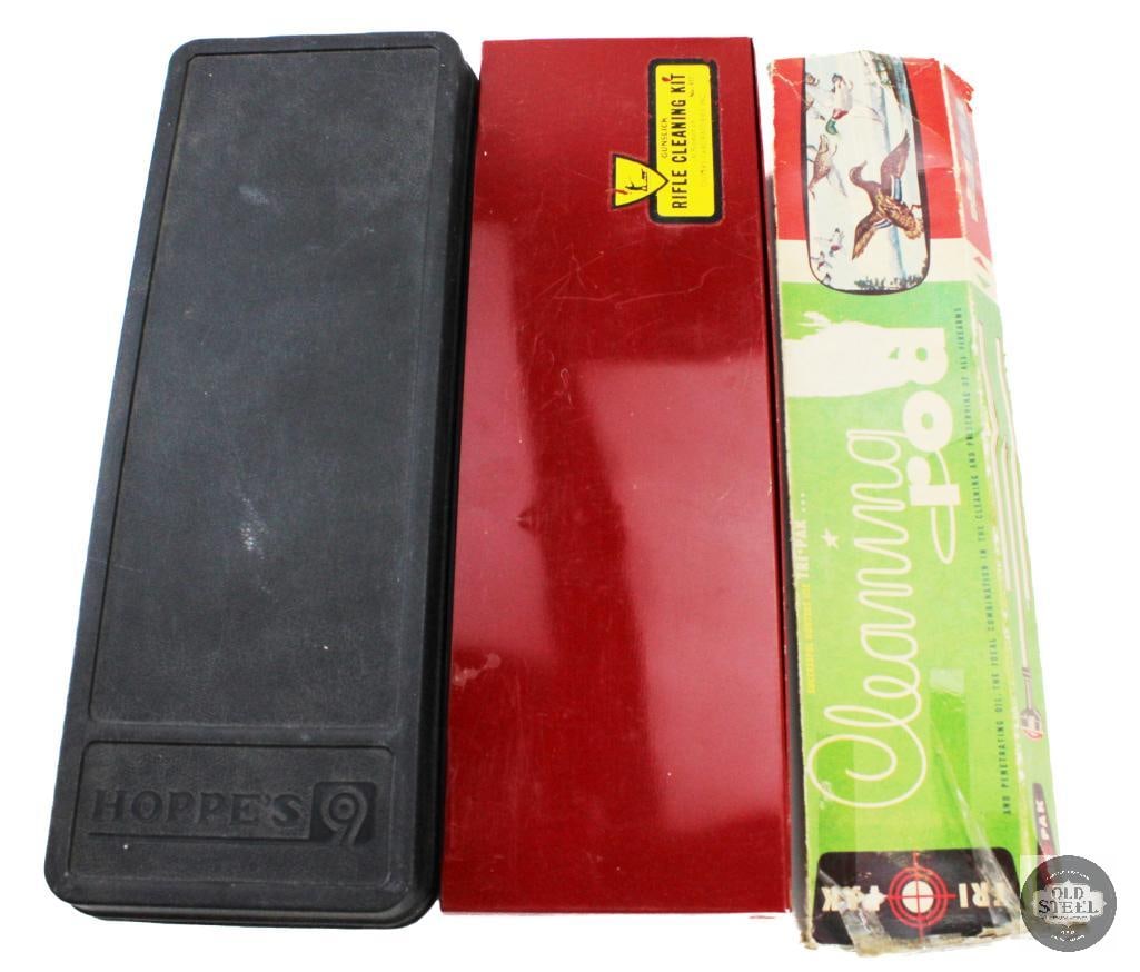 Lot of 3 Vintage Gun Cleaning Kits - 2