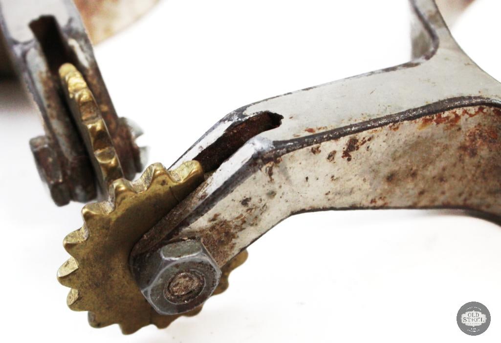 Set of Leather & Steel Cowboy Spurs - 2