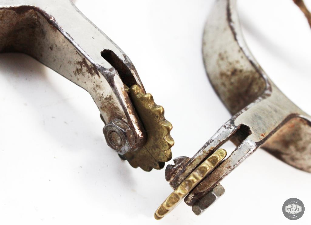 Set of Leather & Steel Cowboy Spurs - 3