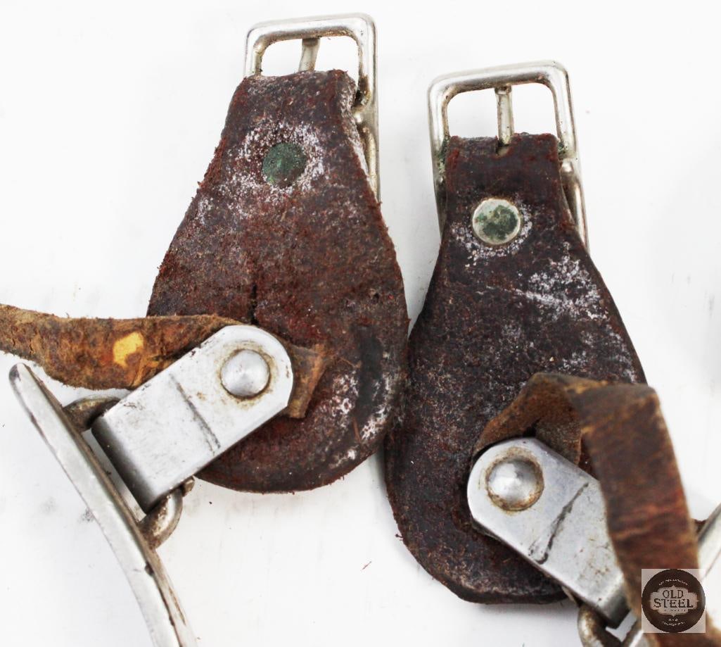 Set of Leather & Steel Cowboy Spurs - 4