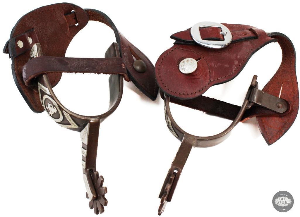 Set of Leather & Steel Cowboy Spurs (1 of 8)