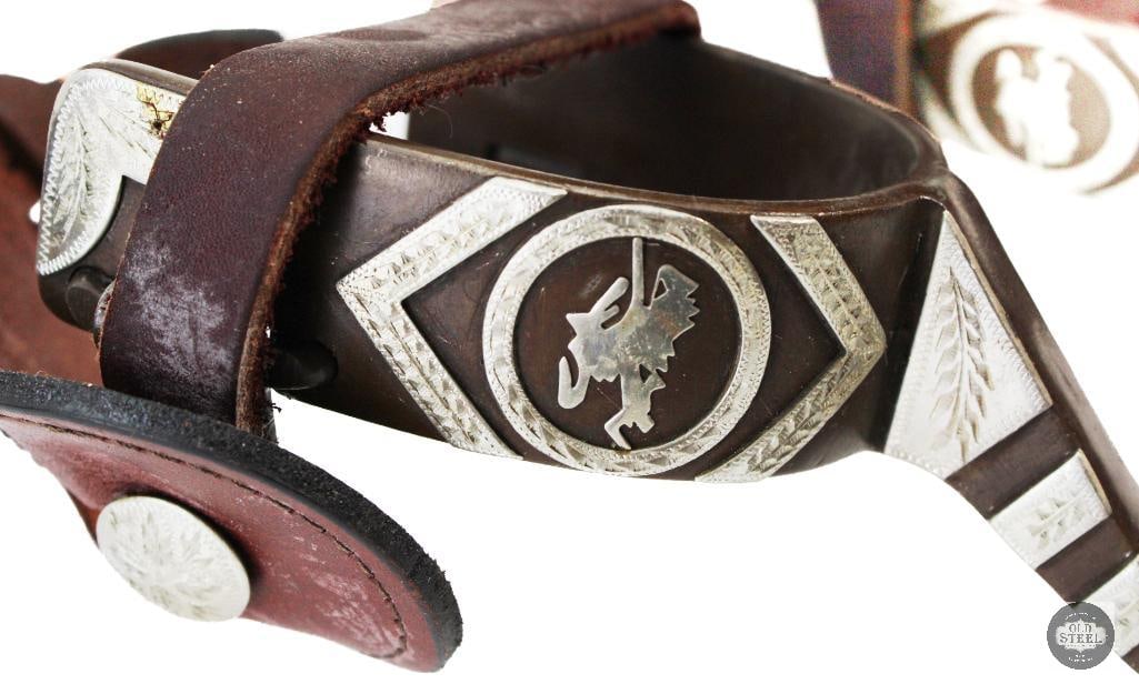 Set of Leather & Steel Cowboy Spurs - 2