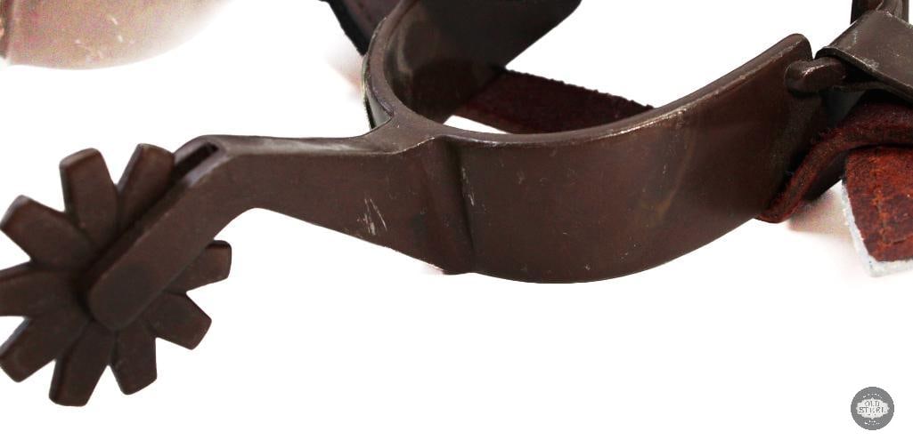 Set of Leather & Steel Cowboy Spurs - 4