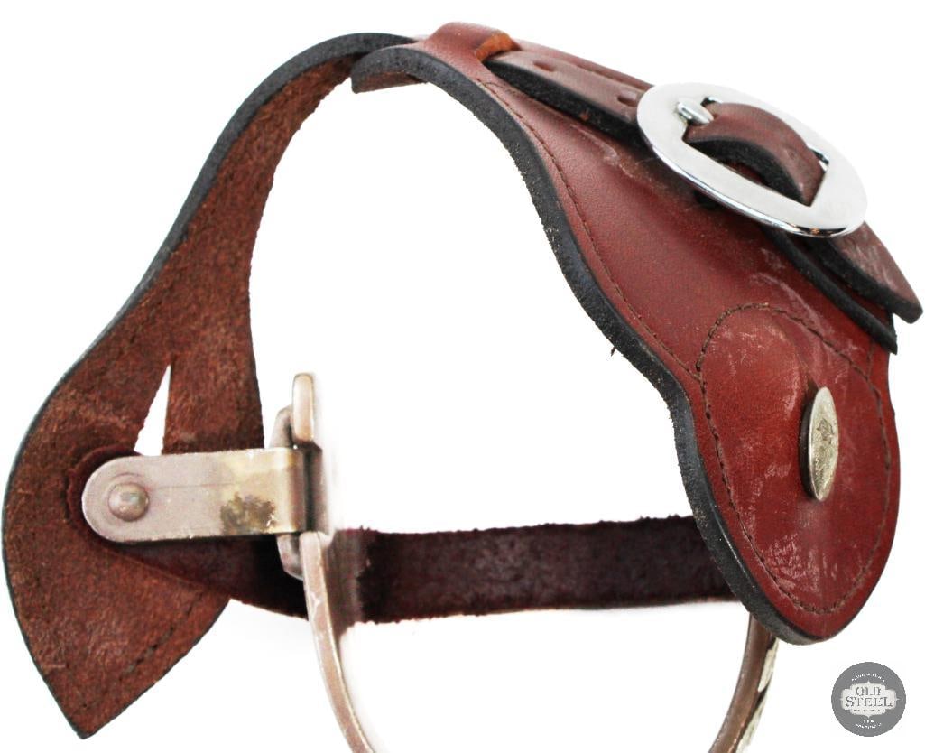 Set of Leather & Steel Cowboy Spurs - 8
