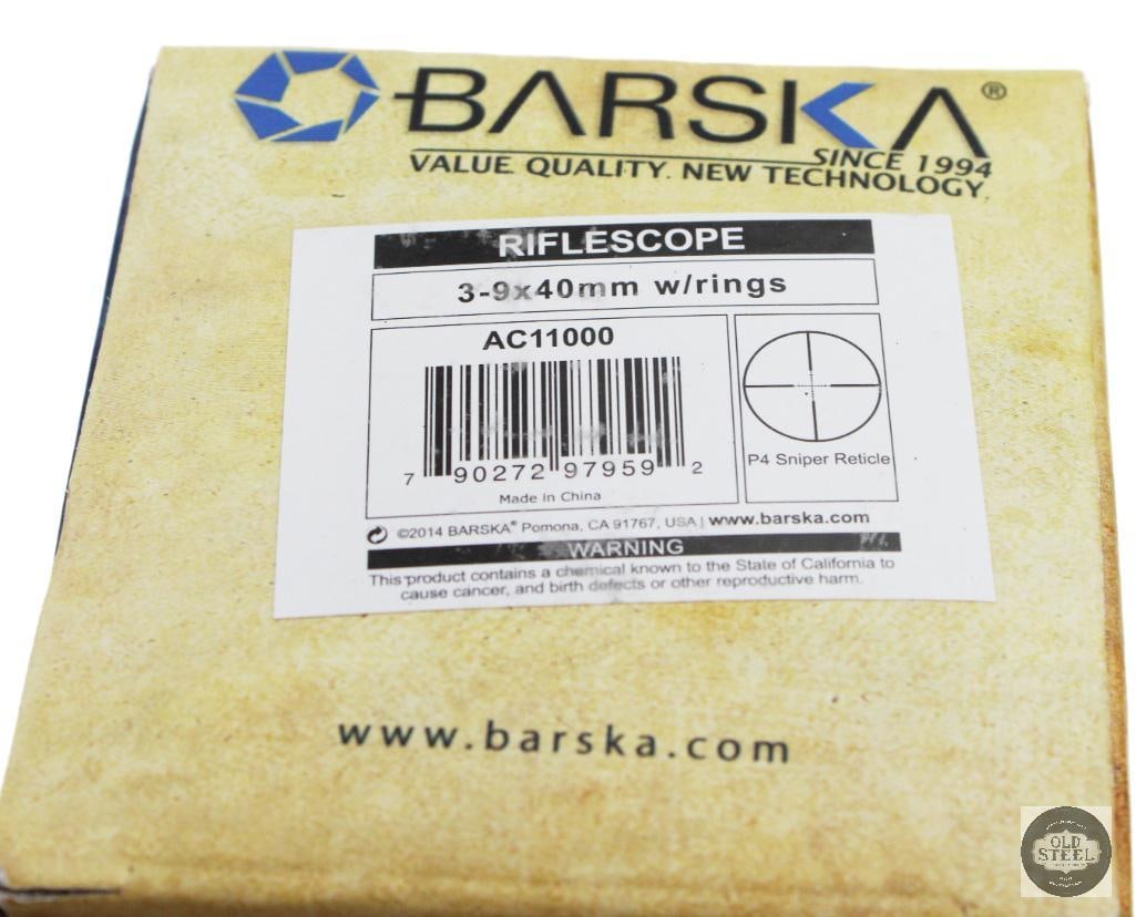 Barska 3-9x40 Rifle Scope W/ Rings - 2
