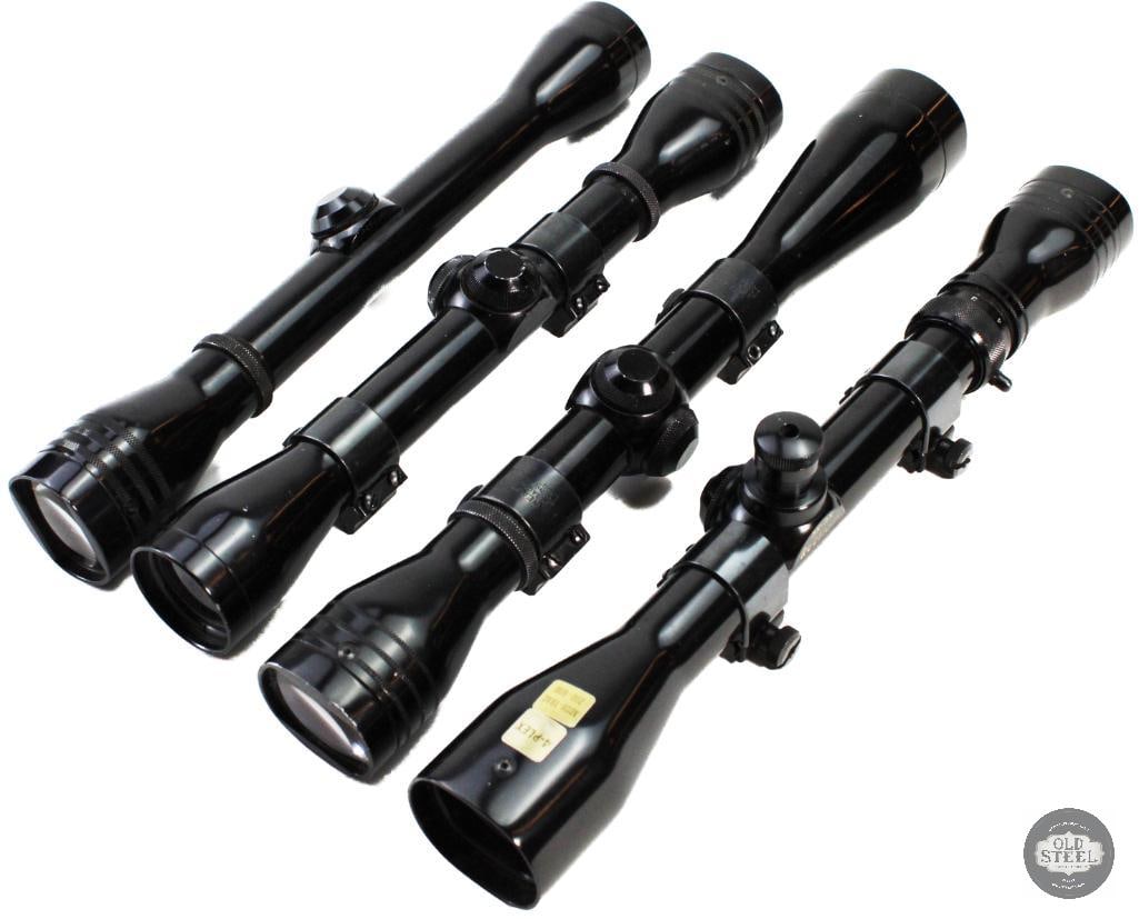 Lot of 4 Vintage Redfield Scopes 4X , 6x, 3-9x: Lot of 4 Vintage Redfield Scopes 4X , 6x, 3-9x THIS ITEM IS AS PICTURED WITH NO FURTHER ATTACHMENTS. ALL SALES ARE FINAL. PLEASE REFER TO THE AUCTION DESCRIPTION, LOT #1 DESCRIPTION