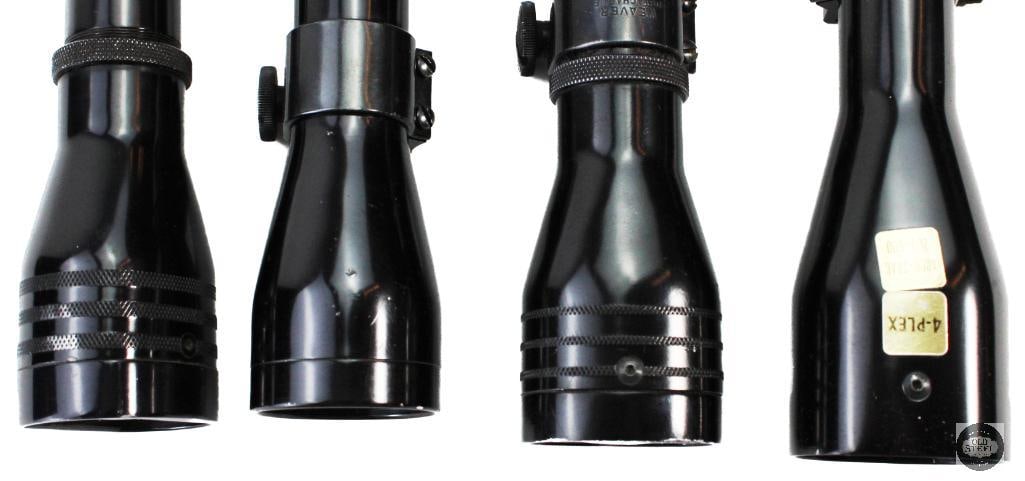 Lot of 4 Vintage Redfield Scopes 4X , 6x, 3-9x - 2