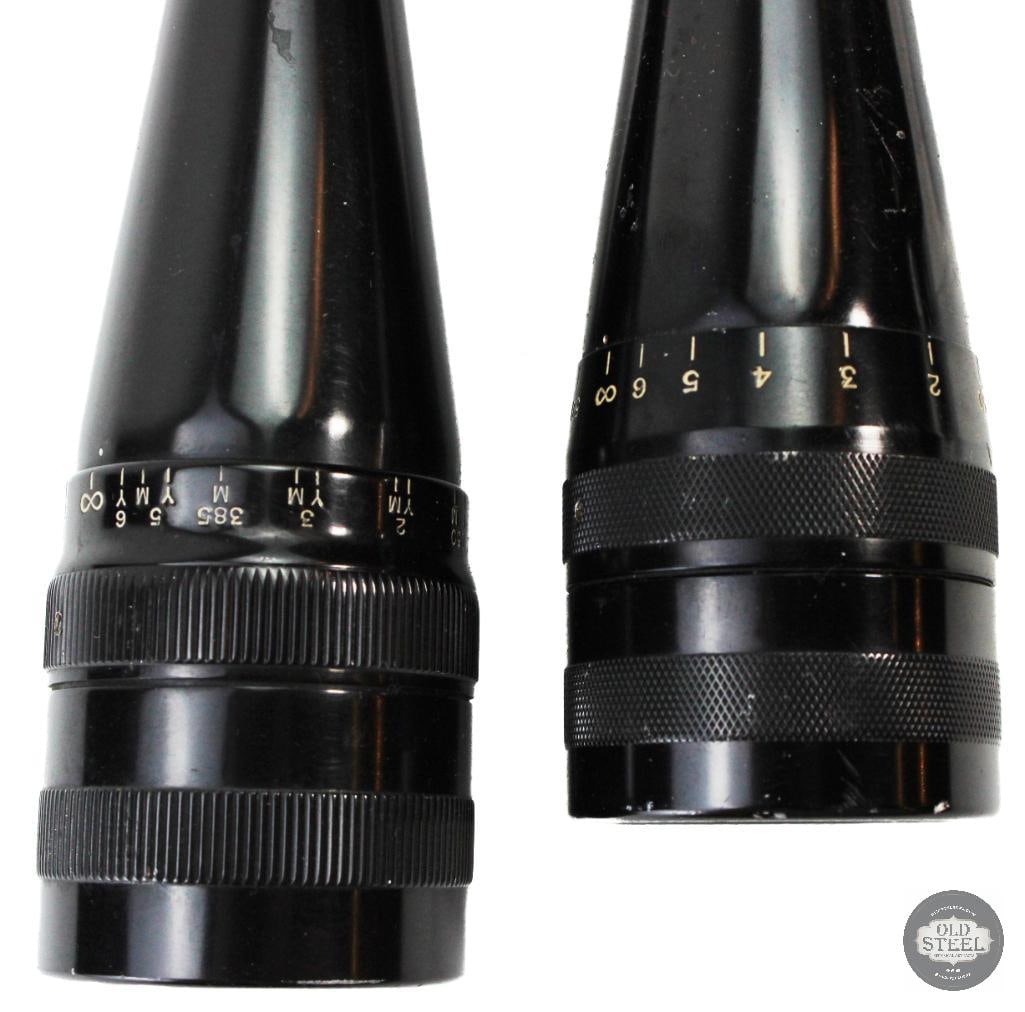 Lot of 2 Vintage Redfield 4/12 & 6-18 Scopes & Parts - 2
