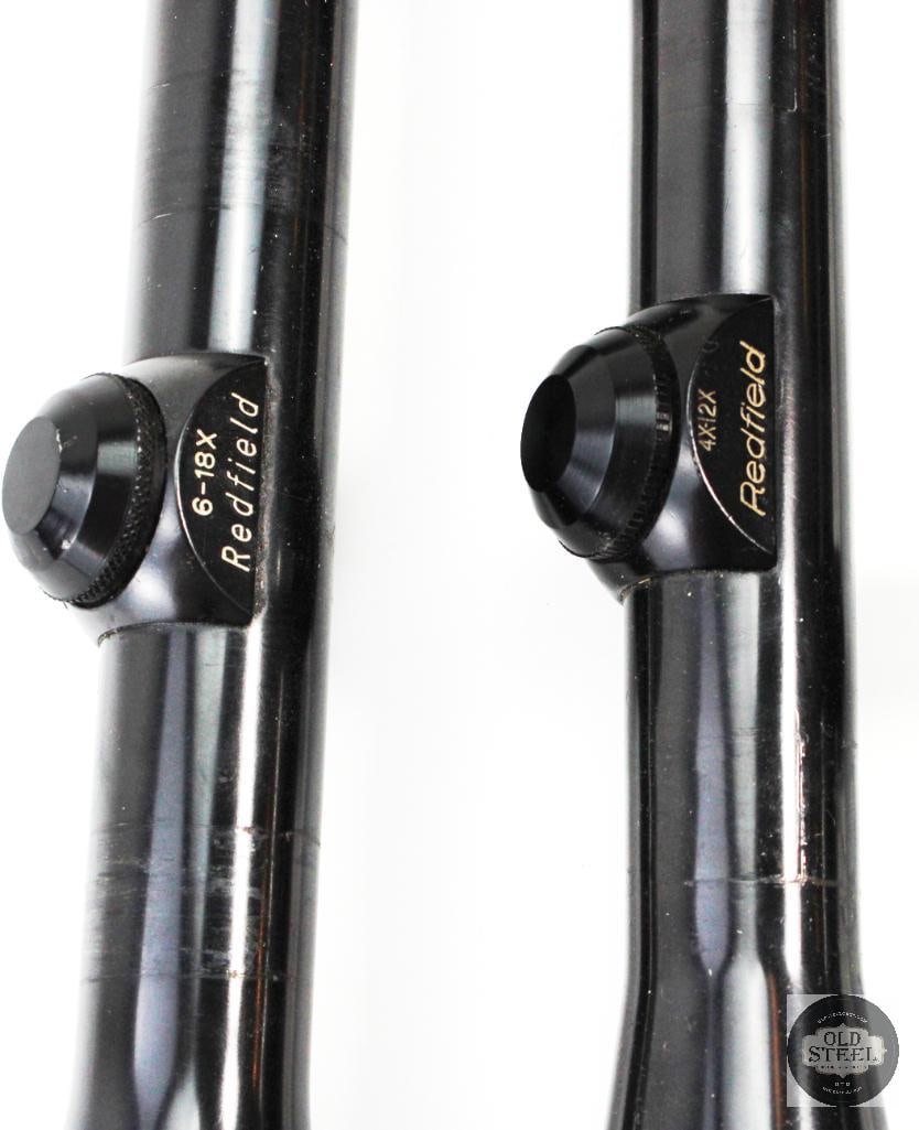 Lot of 2 Vintage Redfield 4/12 & 6-18 Scopes & Parts - 3