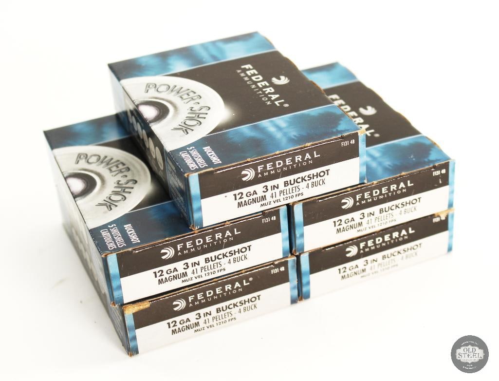 25rds Federal 12ga 3in Buckshot 4 Buck Shotshell Ammunition: 25rds Federal 12ga 3in Buckshot 4 Buck Shotshell Ammunition THIS ITEM IS AS PICTURED WITH NO FURTHER ATTACHMENTS. ALL SALES ARE FINAL. PLEASE REFER TO