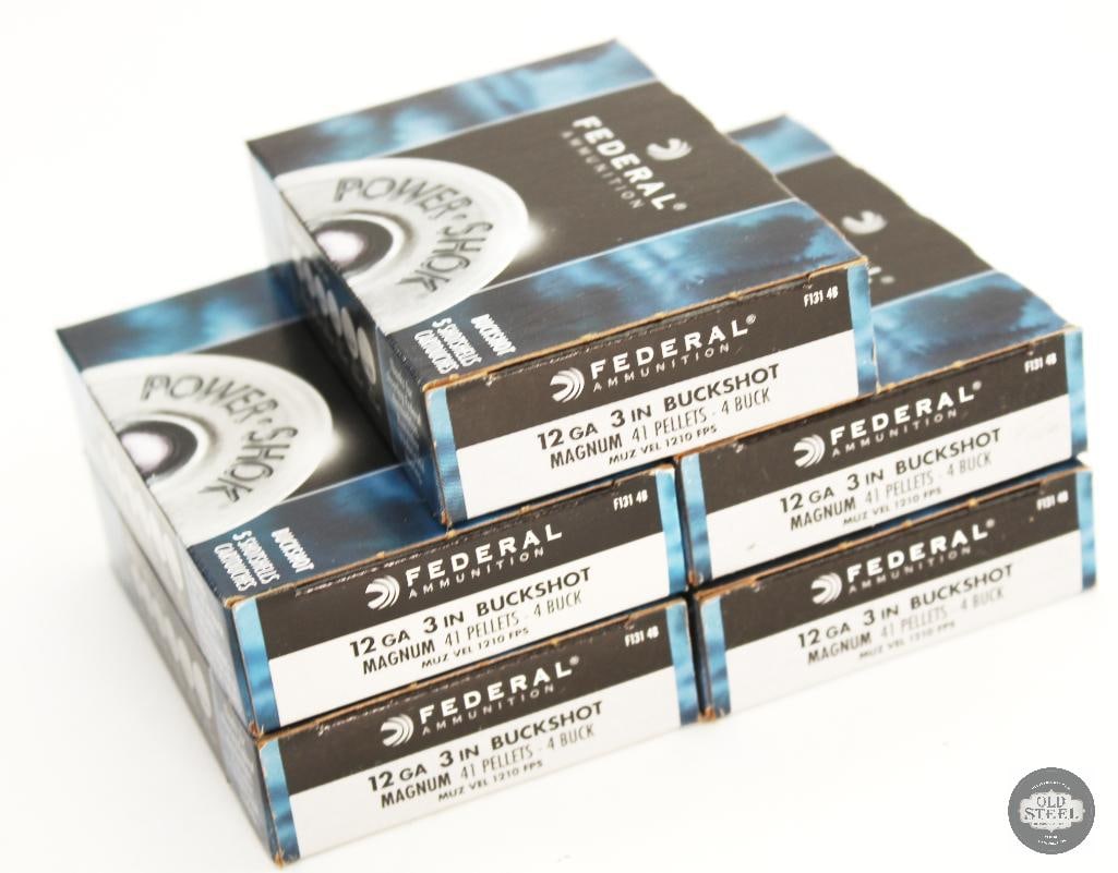 25rds Federal 12ga 3in Buckshot 4 Buck Shotshell Ammunition: 25rds Federal 12ga 3in Buckshot 4 Buck Shotshell Ammunition THIS ITEM IS AS PICTURED WITH NO FURTHER ATTACHMENTS. ALL SALES ARE FINAL. PLEASE REFER TO