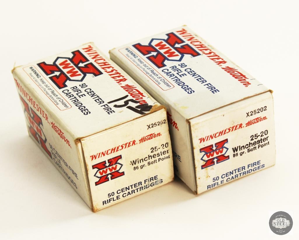 100rds Winchester Western 25-20 WIN 86gr SP Ammunition (1 of 1)