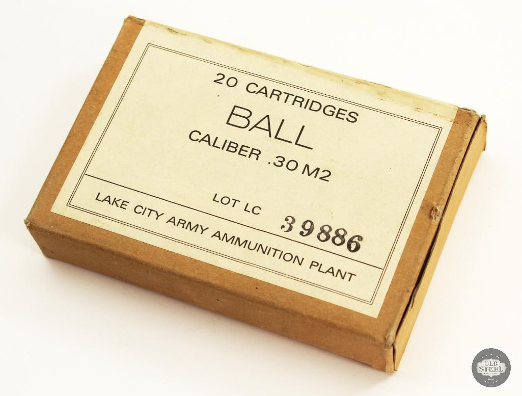 20rd Sealed Box Lake City 30-06 SPRG M2 Ball Ammunition: 20rd Sealed Box Lake City 30-06 SPRG M2 Ball Ammunition THIS ITEM IS AS PICTURED WITH NO FURTHER ATTACHMENTS. ALL SALES ARE FINAL. PLEASE REFER TO THE