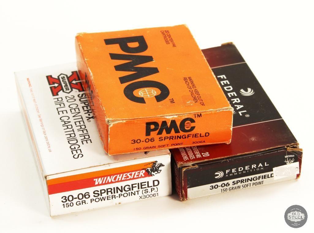 60rds 30-06SPRG Ammunition - Winchester, Federal, PMC (1 of 1)