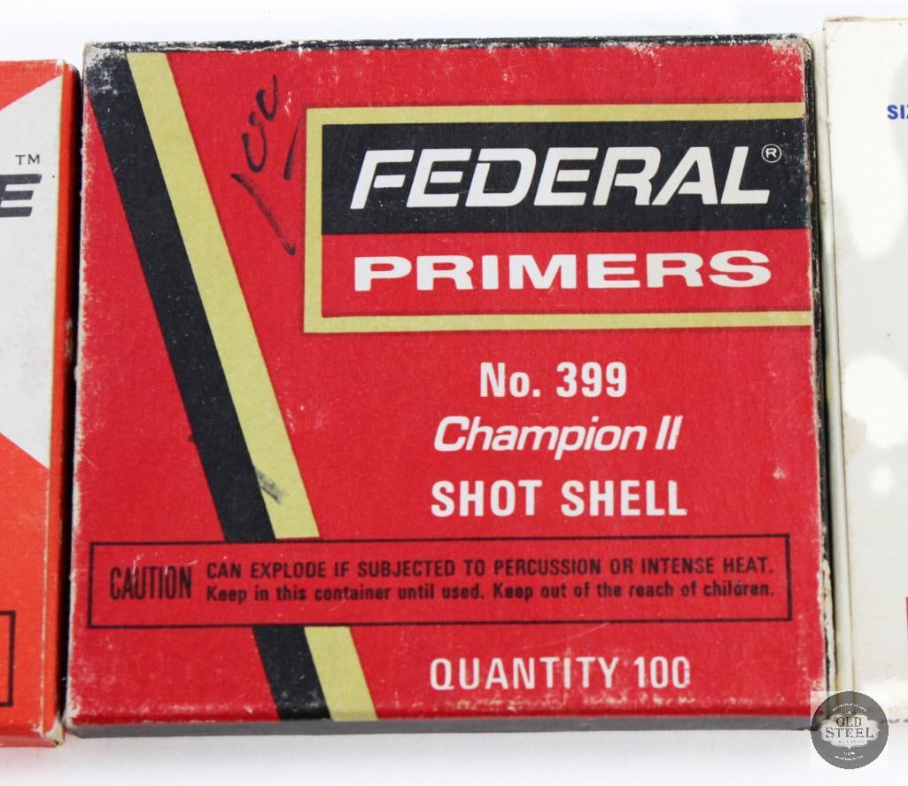 3 Boxes of Shotgun Shell Primers Size 209 & 399 - 3