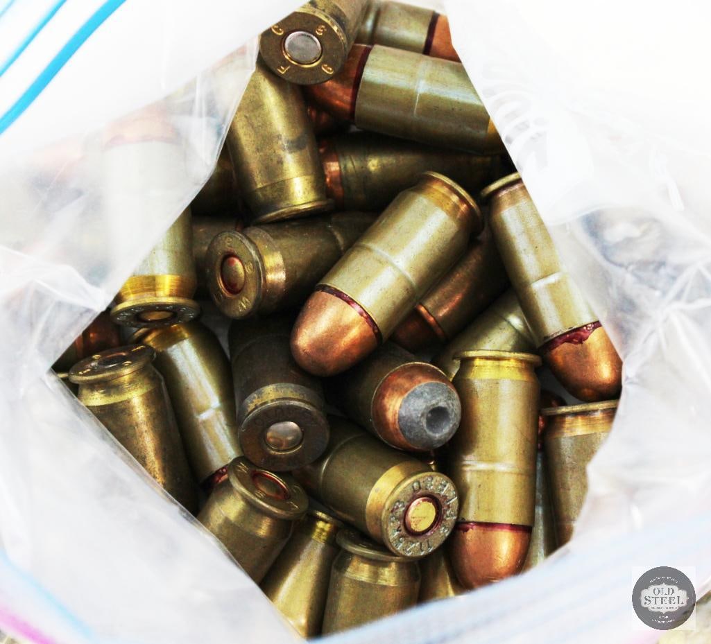 46 Rounds of Mixed 45 ACP - Possible Argentine Surplus: 46 Rounds of Mixed 45 ACP - Possible Argentine Surplus THIS ITEM IS AS PICTURED WITH NO FURTHER ATTACHMENTS. ALL SALES ARE FINAL. PLEASE REFER TO THE AUCTI