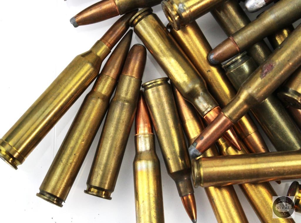 Lot of Mixed Rifle Cartridges - 3.2 Pounds - 2