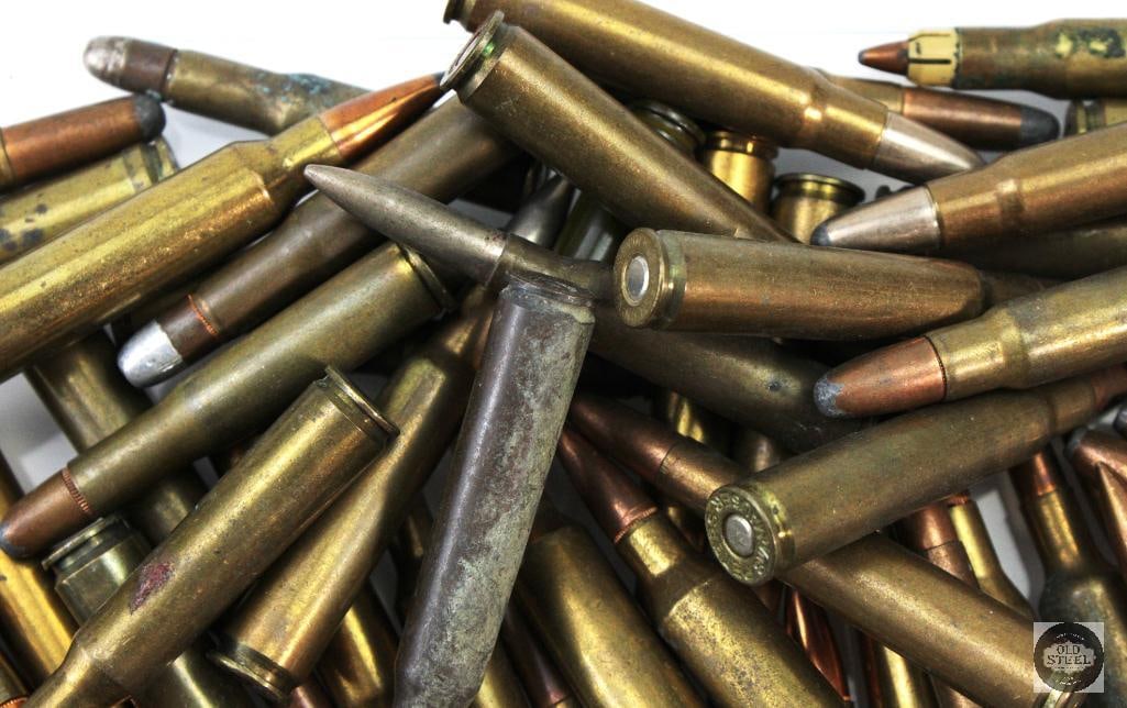 Lot of Mixed Rifle Cartridges - 3.2 Pounds - 5