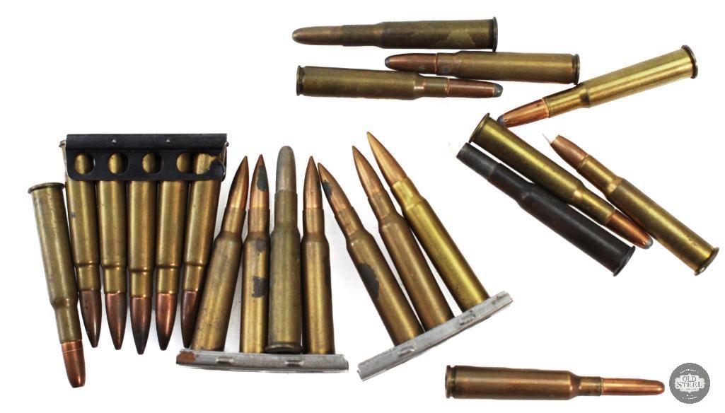 Bag of Mixed Rifle Ammo W/ Stripper Clips: Bag of Mixed Rifle Ammo W/ Stripper Clips THIS ITEM IS AS PICTURED WITH NO FURTHER ATTACHMENTS. ALL SALES ARE FINAL. PLEASE REFER TO THE AUCTION DESCR