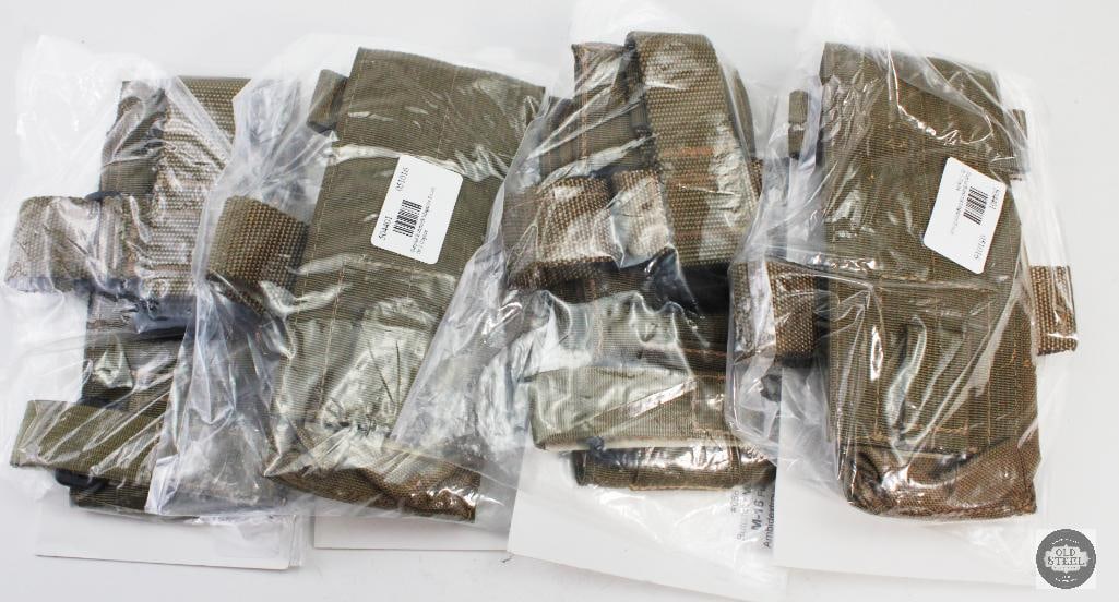 Lot of 4 M16 Buttstock Pouches - Coyote Brown: Lot of 4 M16 Buttstock Pouches - Coyote Brown THIS ITEM IS AS PICTURED WITH NO FURTHER ATTACHMENTS. ALL SALES ARE FINAL. PLEASE REFER TO THE AUCTION DESCRIPTION, LOT #1 DESCRIPTION AND