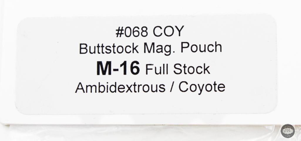 Lot of 4 M16 Buttstock Pouches - Coyote Brown - 2