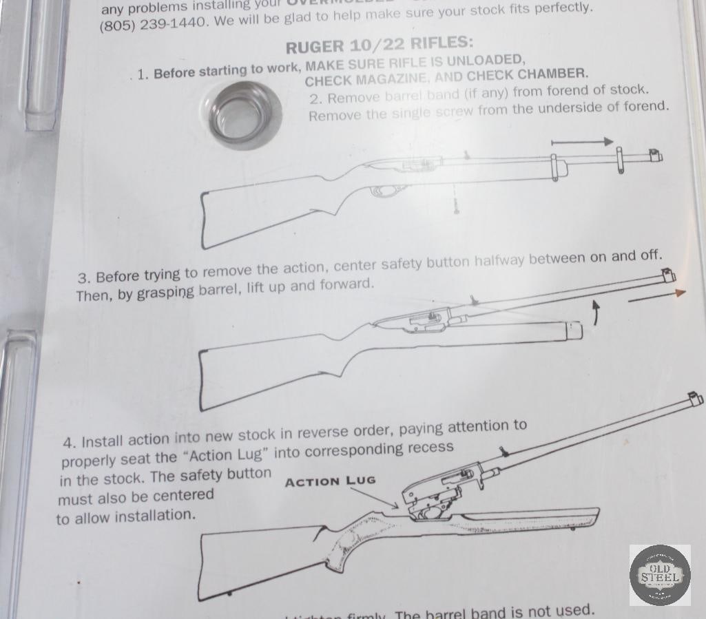 Hogue Ruger 10/22 Rifle Stock - Bull Barrel - 5