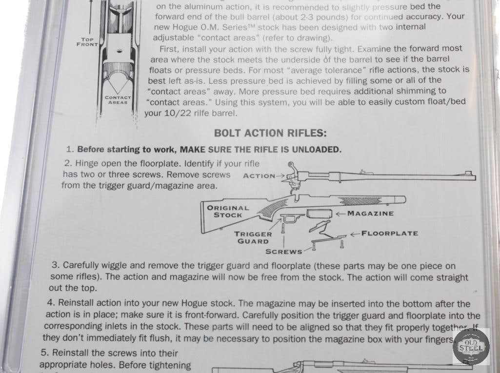 Hogue Ruger 10/22 Rifle Stock - Bull Barrel - 7