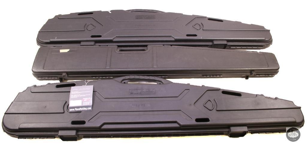 Lot of 3 Hard Rifle Cases - 50 Inches Long: Lot of 3 Hard Rifle Cases - 50 Inches Long THIS ITEM IS AS PICTURED WITH NO FURTHER ATTACHMENTS. ALL SALES ARE FINAL. PLEASE REFER TO THE AUCTION DESCRIPTION, LOT #1 DESCRIPTION AND