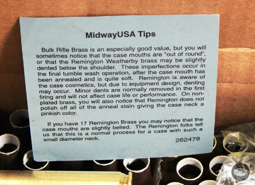 100 Primed .50 BMG Brass Casings - WCC Marked - 3