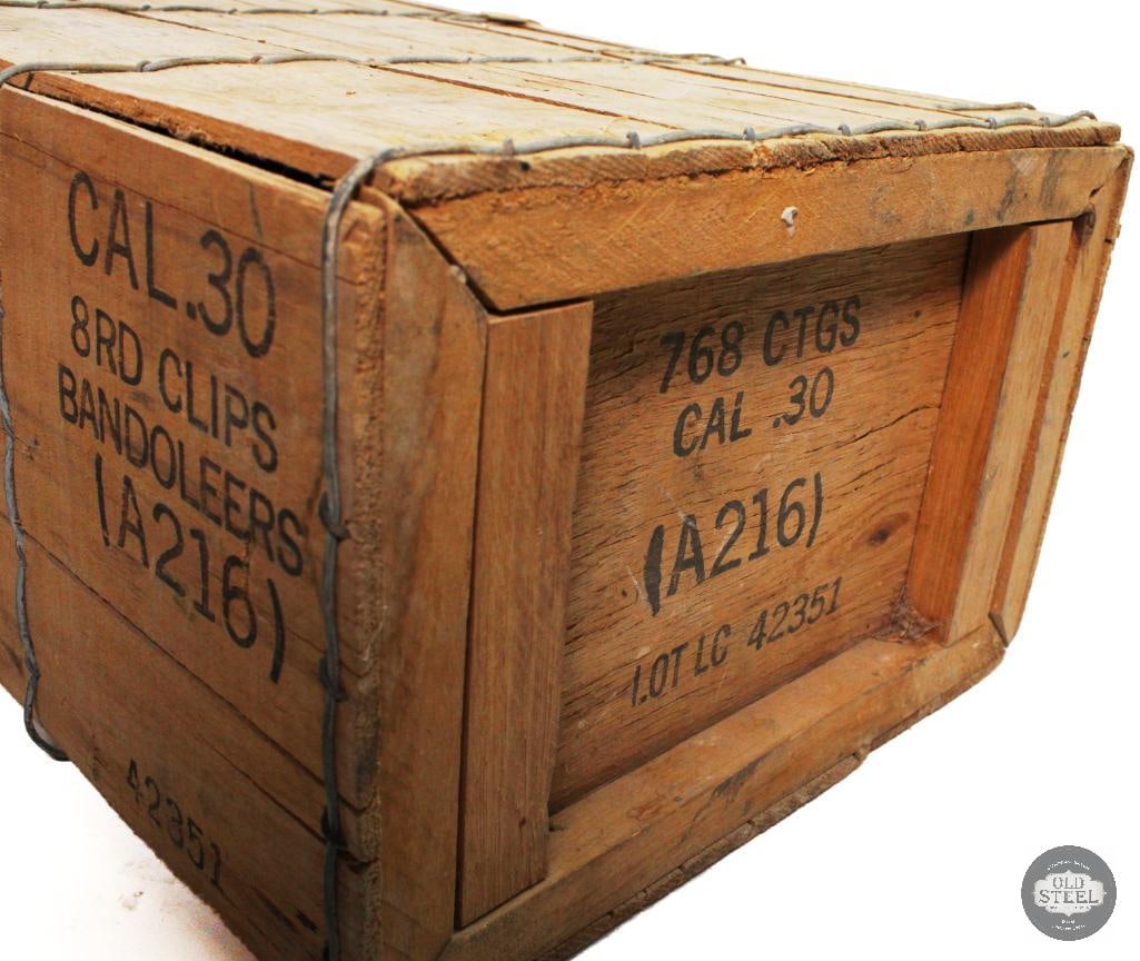 Sealed Wooden Case of 768 Rounds of 7.62 Nato Ammo - 4