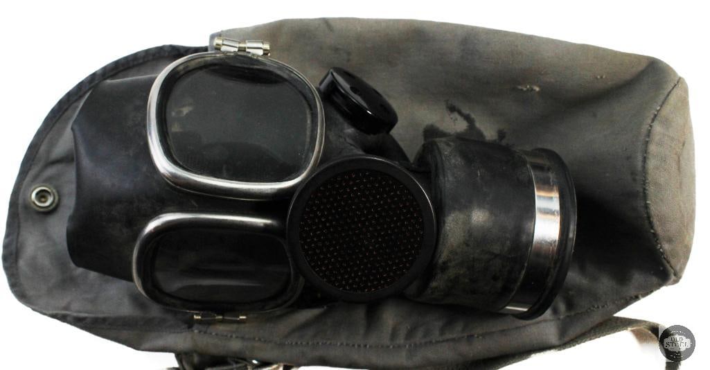 Lot of 3 Gas Masks (Two M17) (One Soviet PMK-2) & 7 Empty Decontamination Kit Containers - 6