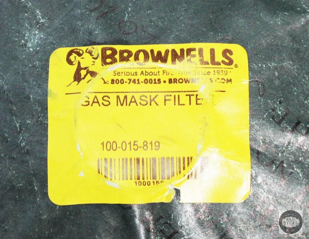 Lot of 9 Misc. Gas Mask Filters. M13A2 & 40 MM - 2