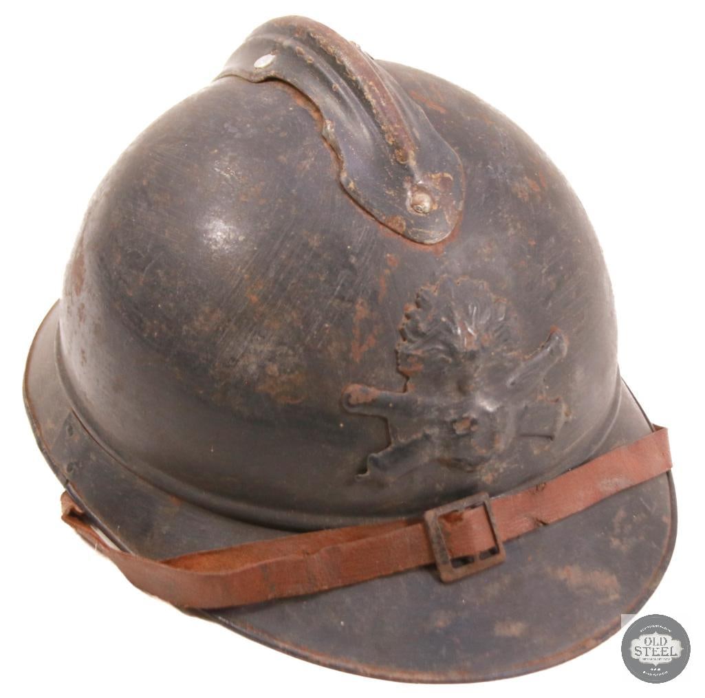 model of 1915 pattern French Artillary Adrian Steel Helmet - 2