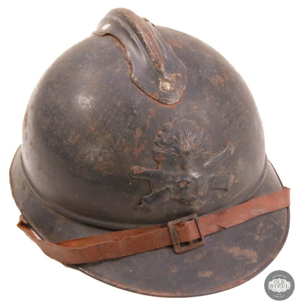 model of 1915 pattern French Artillary Adrian Steel Helmet - 3