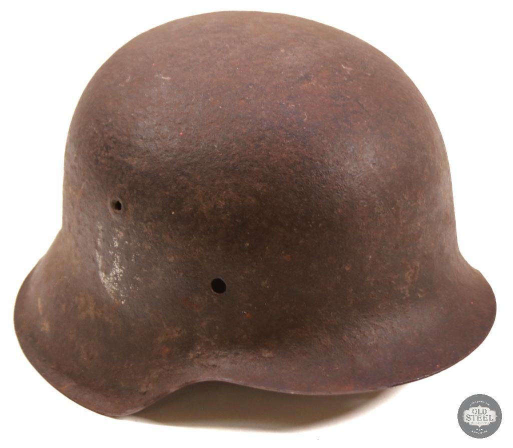 Original WW2 German SS Decal M42 Helmet Shell: Original WW2 German SS Decal M42 Helmet Shell THIS ITEM IS AS PICTURED WITH NO FURTHER ATTACHMENTS. ALL SALES ARE FINAL. PLEASE REFER TO THE AUCTION DESCRIPTION, LOT #1 DESCRIPTION AND