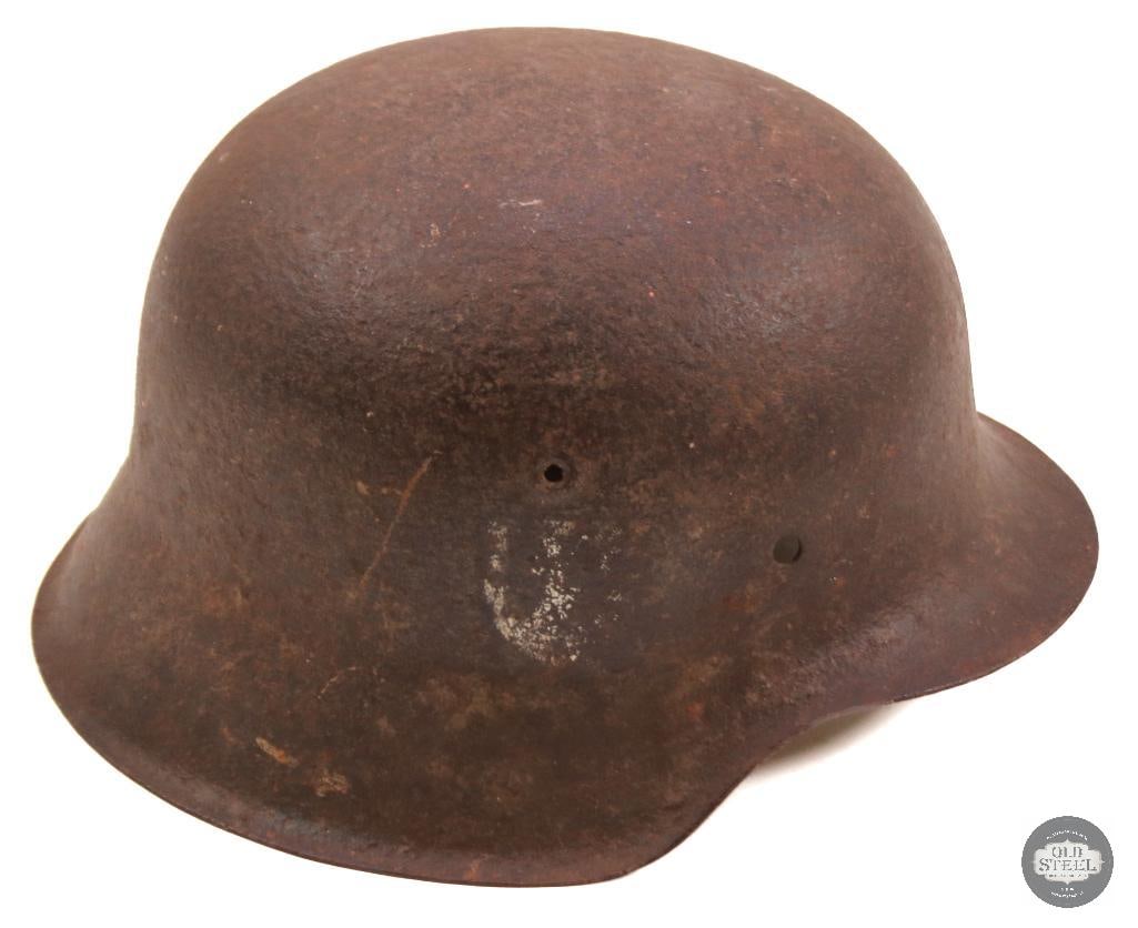 Original WW2 German SS Decal M42 Helmet Shell - 2