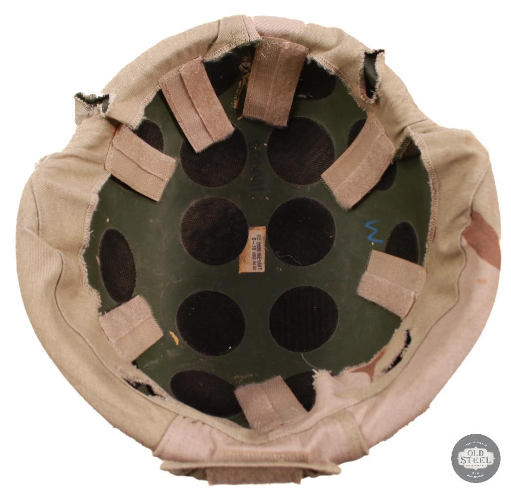 TC-2000 ACH Style Full Cut Kevlar Helmet W/ M81 / Tri Color Desert Reversible Helmet Cover - 4