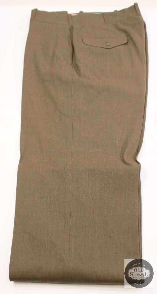 Original USMC Service Alpha Uniform W/ Trousers & Garrison Cap& Dog Tags - 3