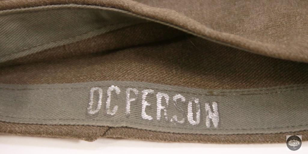 Original USMC Service Alpha Uniform W/ Trousers & Garrison Cap& Dog Tags - 5